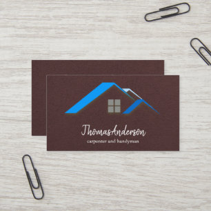Professionelle individuelle schwarze Bauausführung Visitenkarte