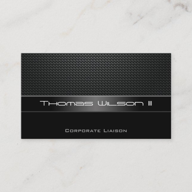 Professionelle Karbon Visitenkarten Visitenkarte (Vorderseite)