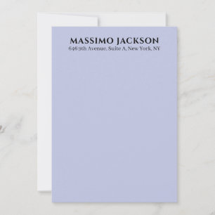 Professionelle lila Farbe modernes minimalistische Mitteilungskarte