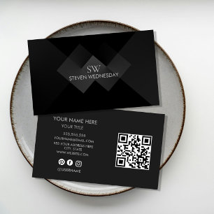 Professionelle Minimal Business Karte   Elegant Mo