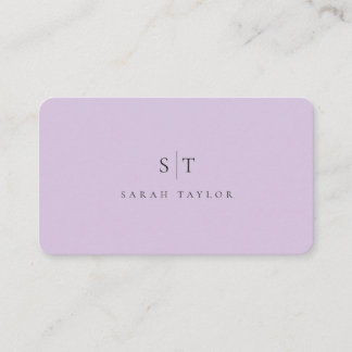 Professionelle minimalistische saubere Monogramm V Visitenkarte