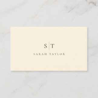 Professionelle minimalistische saubere Monogramm V Visitenkarte