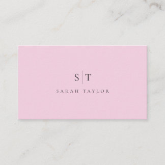 Professionelle minimalistische saubere Monogramm V Visitenkarte