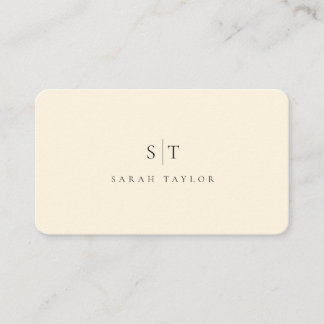 Professionelle minimalistische saubere Monogramm V Visitenkarte