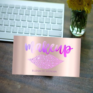 Professionelle moderne Diamanten Lippen, Roségold Visitenkarte
