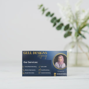 Professionelle moderne digitale Marketingagentur Visitenkarte