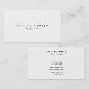 Professionelle moderne elegante Vorlage Minimalist Visitenkarte