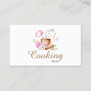 Professionelle, moderne, florale Bäckereiwerkzeuge Visitenkarte