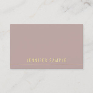 Professionelle moderne Gold-Namensvorlage Elegant Visitenkarte