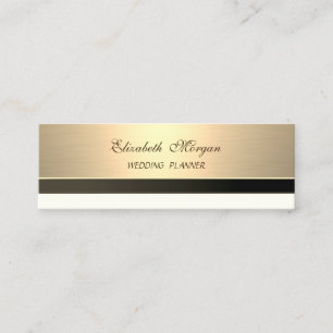 Professionelle moderne luxuriöse elegante goldene mini visitenkarte