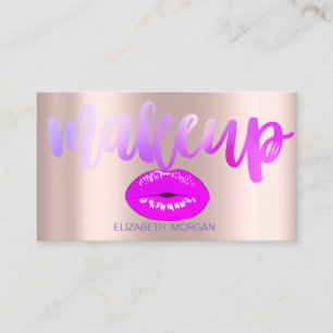 Professionelle moderne stilvolle Lippen, Rosen-Gol Visitenkarte