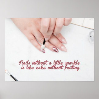 Professionelle Nagelpflege-Wandkunst Poster