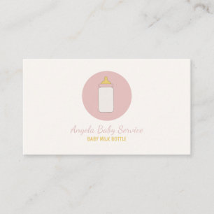 Professionelle Nanny-Milchflasche Visitenkarte