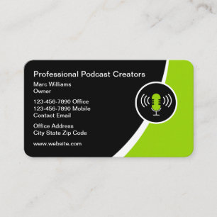 Professionelle Podcast-Erstellung Visitenkarten Visitenkarte