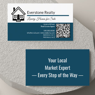 Professionelle QR-Code-Immobilien  Visitenkarte