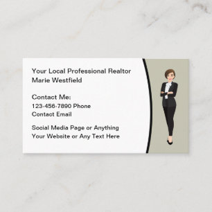 Professionelle Realtor-Geschäftskontaktkarten Visitenkarte