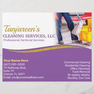 Professionelle Reinigung/Hausmeisterservice A4 Flyer