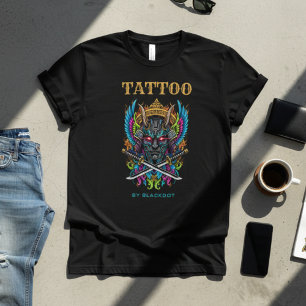 Professionelle Tätowierer-Dämonenmaske Tattoo-Küns T-Shirt