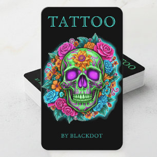 Professionelle Tätowierer Tattoo-Studio-Branding Visitenkarte