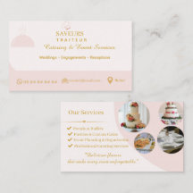 Professionelle Visitenkarte für Catering-Unternehm