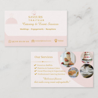 Professionelle Visitenkarte für Catering-Unternehm