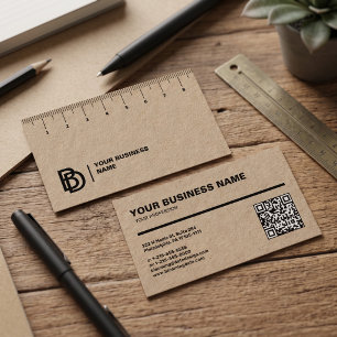 Professionelle Visitenkarte mit Lineal (cm)