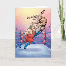 Professionelle Wrestling-Geburtstagskarte Karte