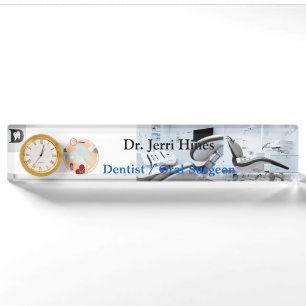 Professionelle Zahnärztliche Oralchirurgie Acryl S Namensplakette