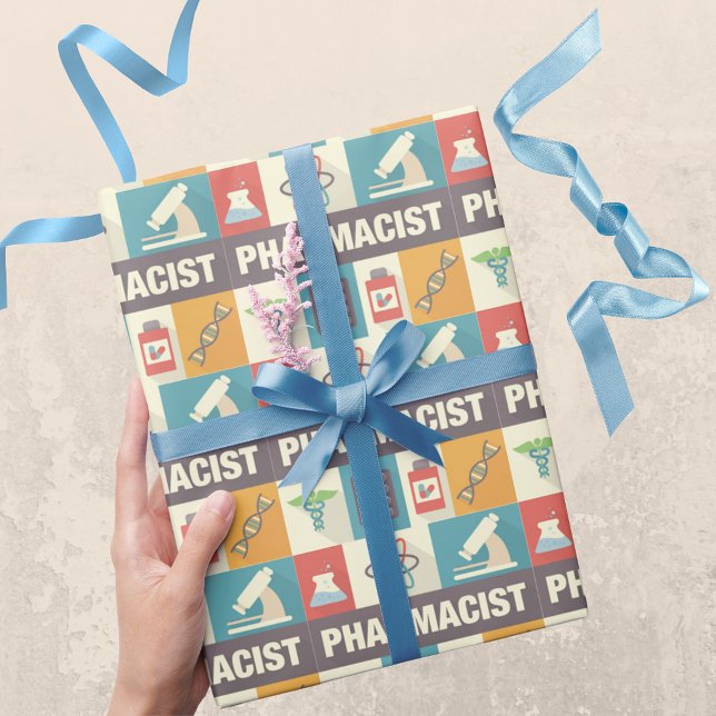 Professioneller Apotheker Iconic Design Geschenkpapier (Von Creator hochgeladen)
