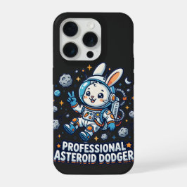 Professioneller Asteroiden-Ausweich-Hase iPhone 15 Pro Hülle