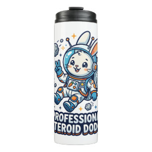 Professioneller Asteroiden-Ausweich-Hase Thermosbecher