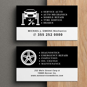 professioneller Autoreparaturservice für mobile Me Visitenkarte