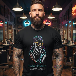 Professioneller Barbier Haarschnitt Rasur Körperpf T-Shirt
