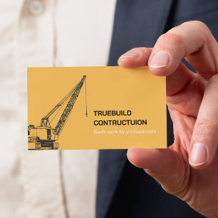 Professioneller Bau- und Maschinenbauingenieur Visitenkarte