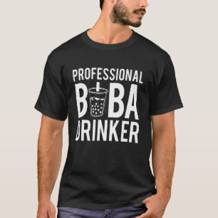 Professioneller Boba-Trinker Bubble Tea T-Shirt