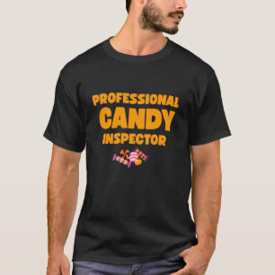 Professioneller Bonbon-Inspektor Lustiges Hallowee T-Shirt