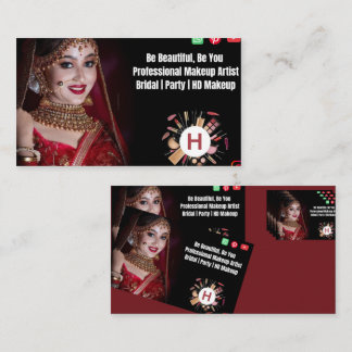 Professioneller Braut- und Party-Make-up-Artist |  Visitenkarte