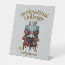 Professioneller Chillaxer-Affenkönig Lustige Coole