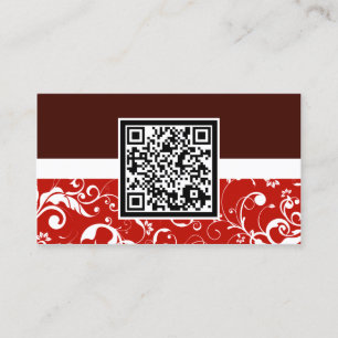 professioneller Damast-QR-Code Visitenkarte