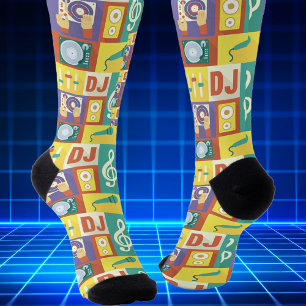 Professioneller Discjockey-Ikonendesign Socken