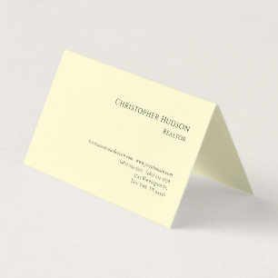 Professioneller einfacher Makler Immobilien Pastel Visitenkarten