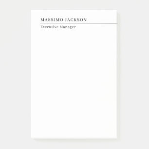 Professioneller einfacher minimalistischer moderne post-it klebezettel