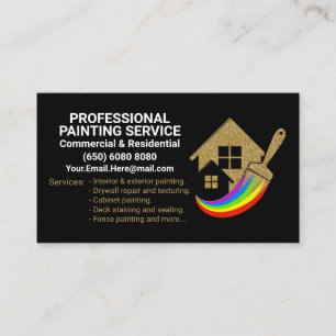 Professioneller eleganter moderner Malereiservice Visitenkarte