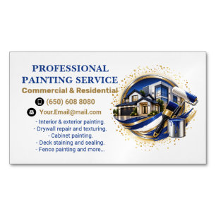 Professioneller eleganter moderner Malservice Magnetische Visitenkarte