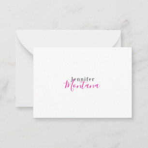Professioneller eleganter moderner minimalistische mitteilungskarte