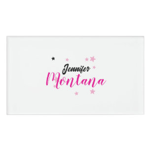 Professioneller eleganter moderner minimalistische namenschild