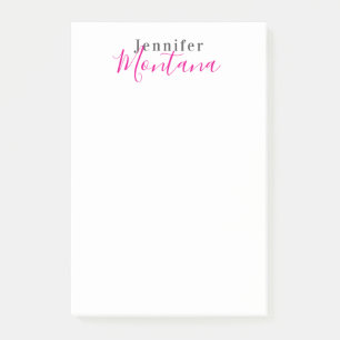 Professioneller eleganter moderner minimalistische post-it klebezettel