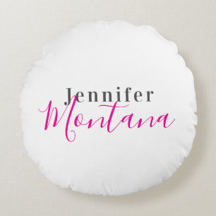 Professioneller eleganter moderner minimalistische rundes kissen