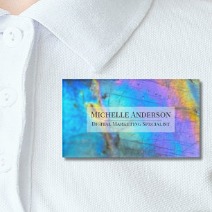 Professioneller farbenfroher Jobtitel Namenschild