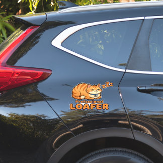 Professioneller Faulenzer Lustige schlafende Katze Aufkleber